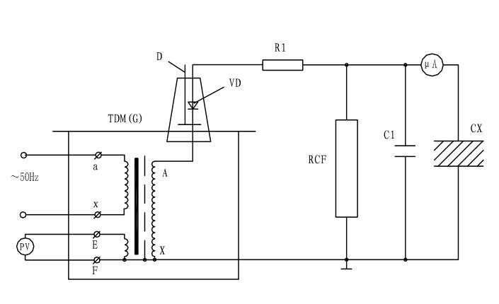 油浸式试验变压器试验原理图